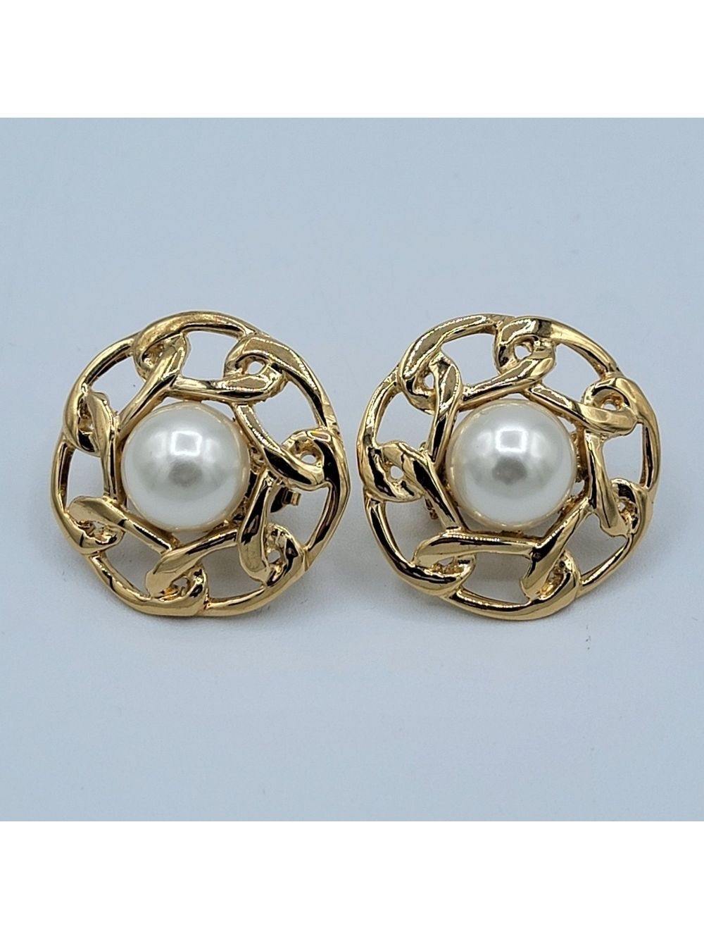 Butler Elegant Gold and Pearl Earrings #2709